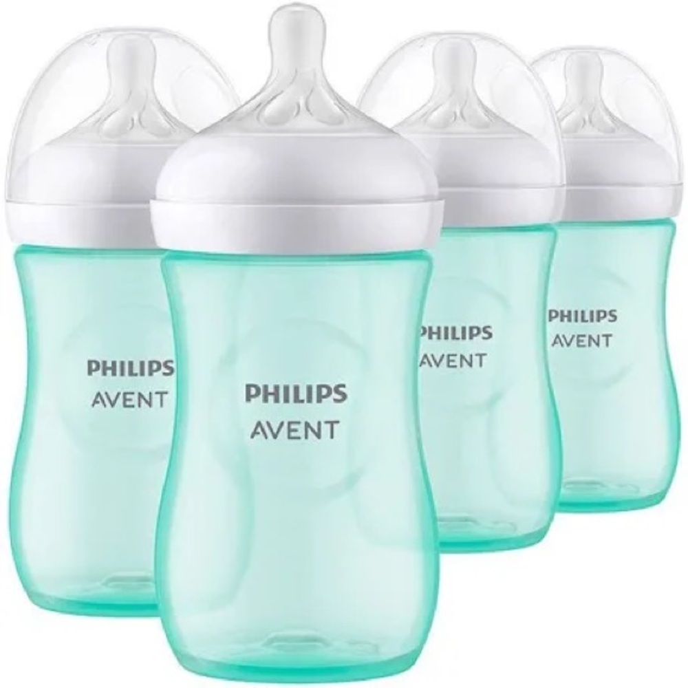 5 Phillips Avent baby bottles W/O nipples